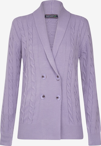 Cardigan Felix Hardy en violet : devant