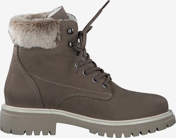 TAMARIS Lace-Up Ankle Boots in Grey