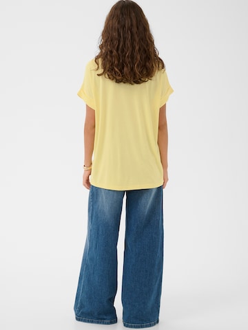 CULTURE - Camiseta 'Kajsa' en amarillo