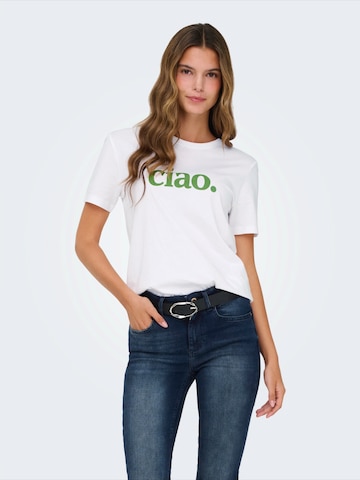 ONLY Tričko 'ONLMIA' – bílá: přední strana