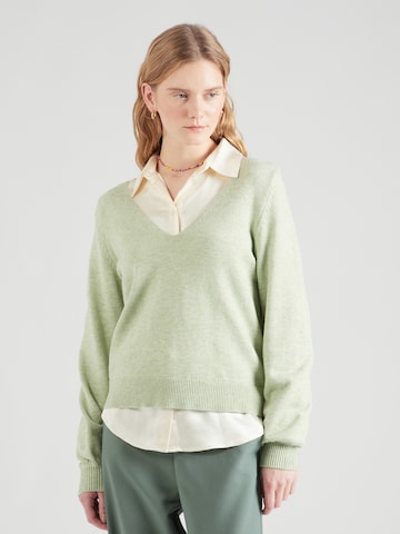 VILA Sweater 'Ril' in Green: front