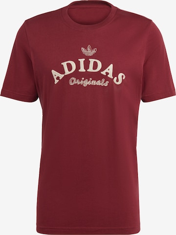 ADIDAS ORIGINALS Shirt 'Graphics Archive' in Red: front