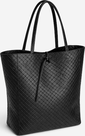 COLLEZIONE ALESSANDRO Shoulder Bag 'Flecht' in Black: front