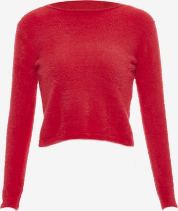 Pull-over Poomi en rouge : devant