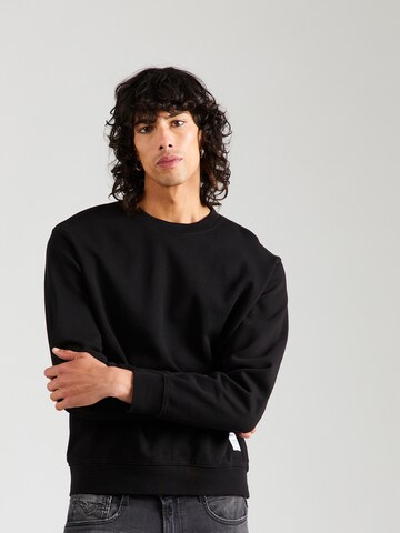 REPLAY - Sweatshirt em preto: frente