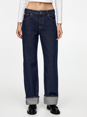 Pull&Bear Loosefit Jeans i blå: framsida