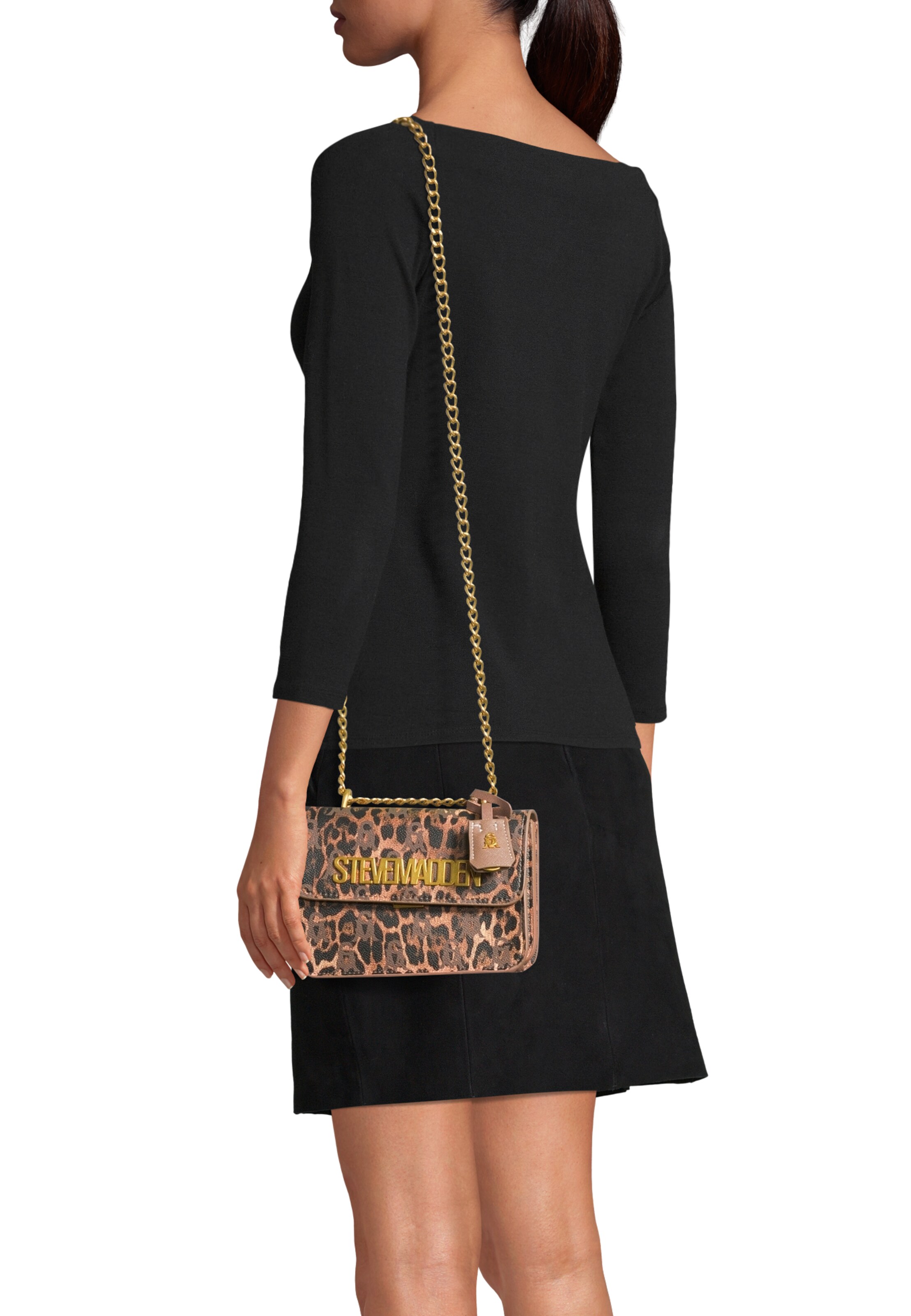 STEVE MADDEN Schoudertas 'Bcoal' in Bruin: voorkant