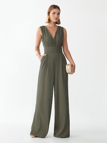 Willa Jumpsuit 'Libby' in Grün: Vorderseite