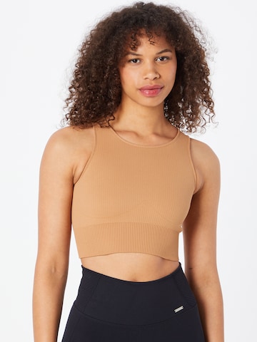aim'n Sports Top 'CAMEL' in Brown: front