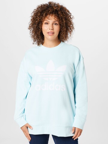 ADIDAS ORIGINALS Суичър 'Trefoil Crew ' в синьо: отпред