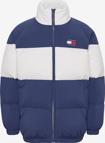 Tommy Jeans Winter Jacket 'Authentic' in Blue: front