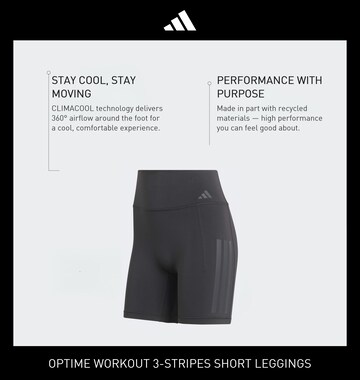 ADIDAS PERFORMANCE Skinny Παντελόνι φόρμας 'OPT' σε μαύρο
