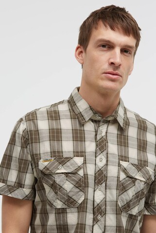 CAMP DAVID Slim fit Button Up Shirt in Brown