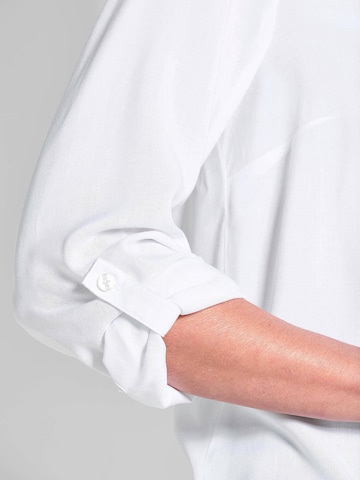 Goldner Blouse in Wit
