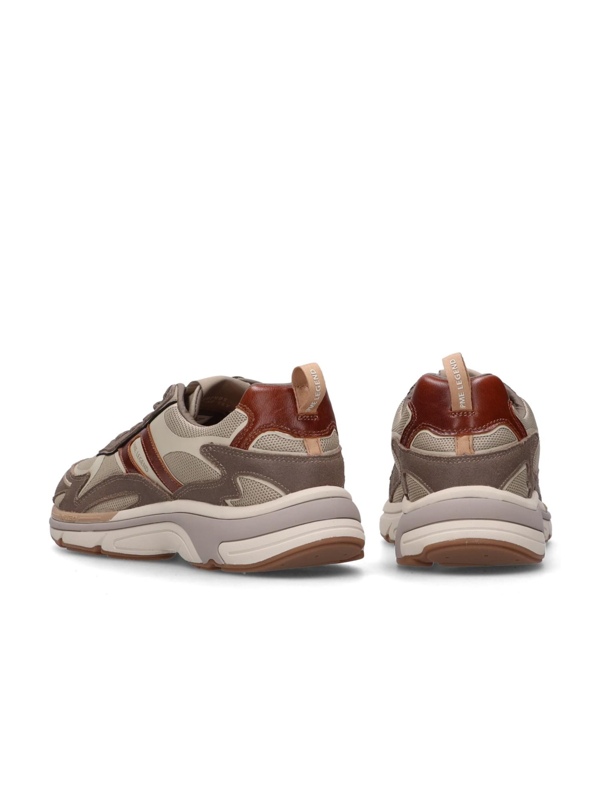 PME Legend Låg sneaker 'Jato sneaker in leather and mesh' i grå