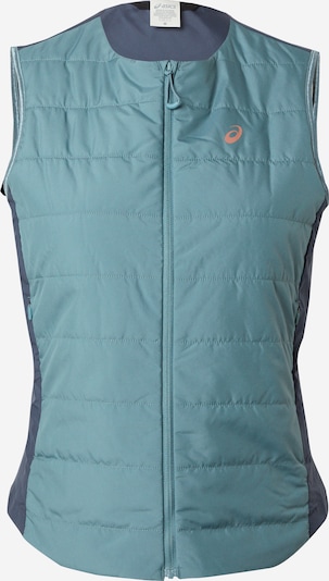 Gilet sportivo ASICS di colore grigio scuro / verde, Visualizzazione prodotti