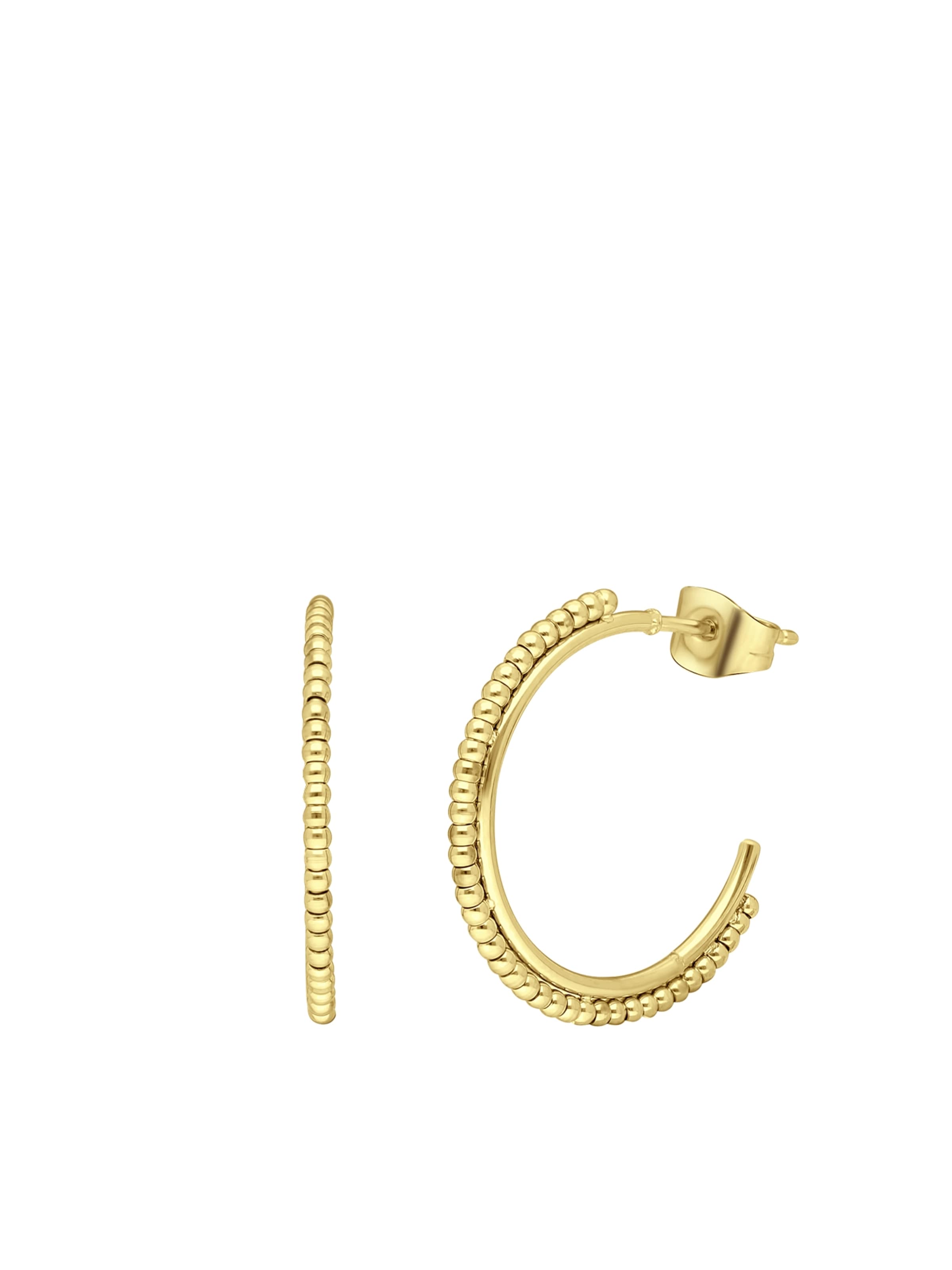 Lucardi Earrings in Gold: front