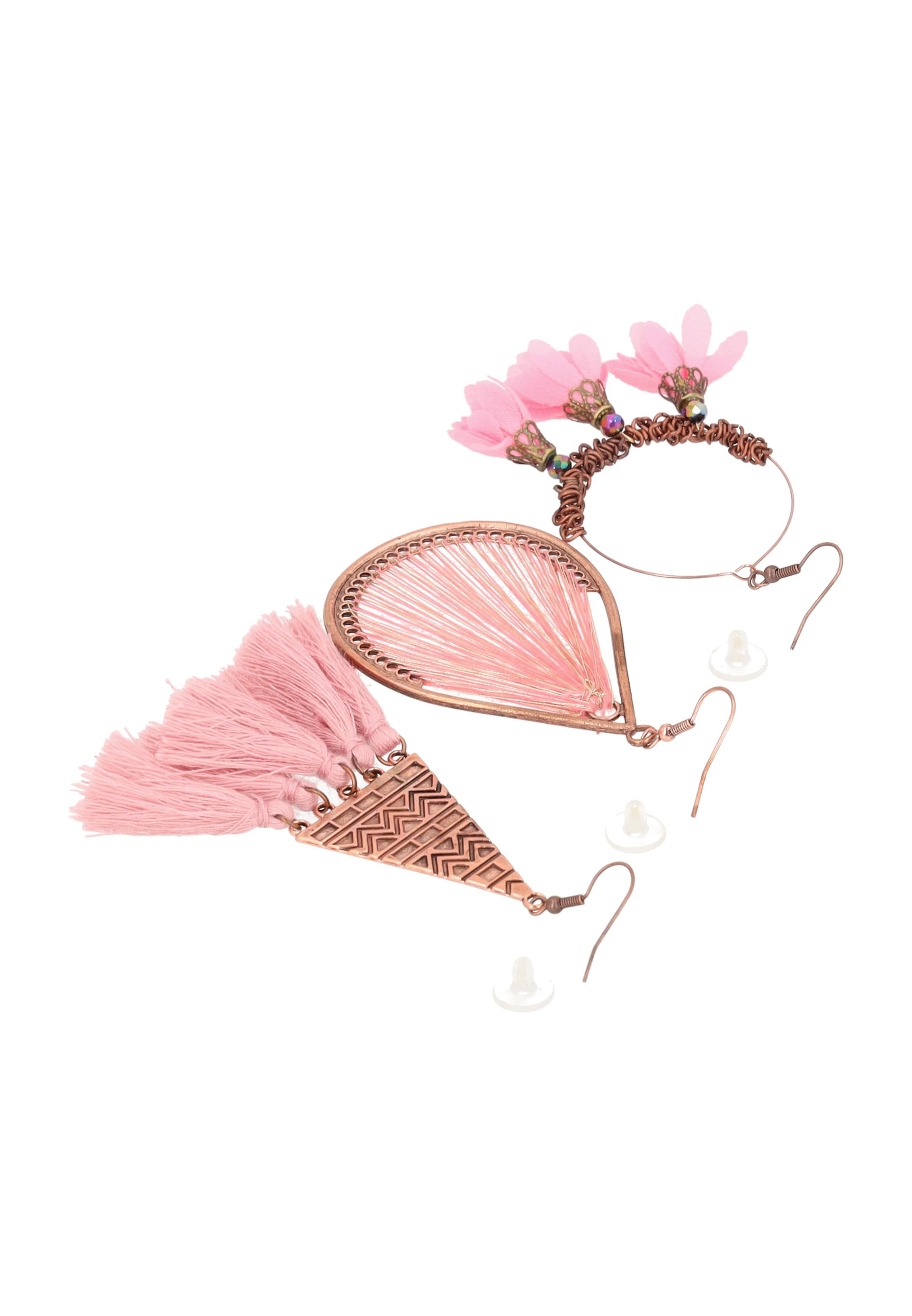 Boucles d'oreilles ebeeza en rose