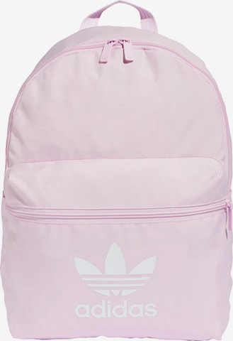 ADIDAS ORIGINALS Backpack 'Adicolor' in Pink: front