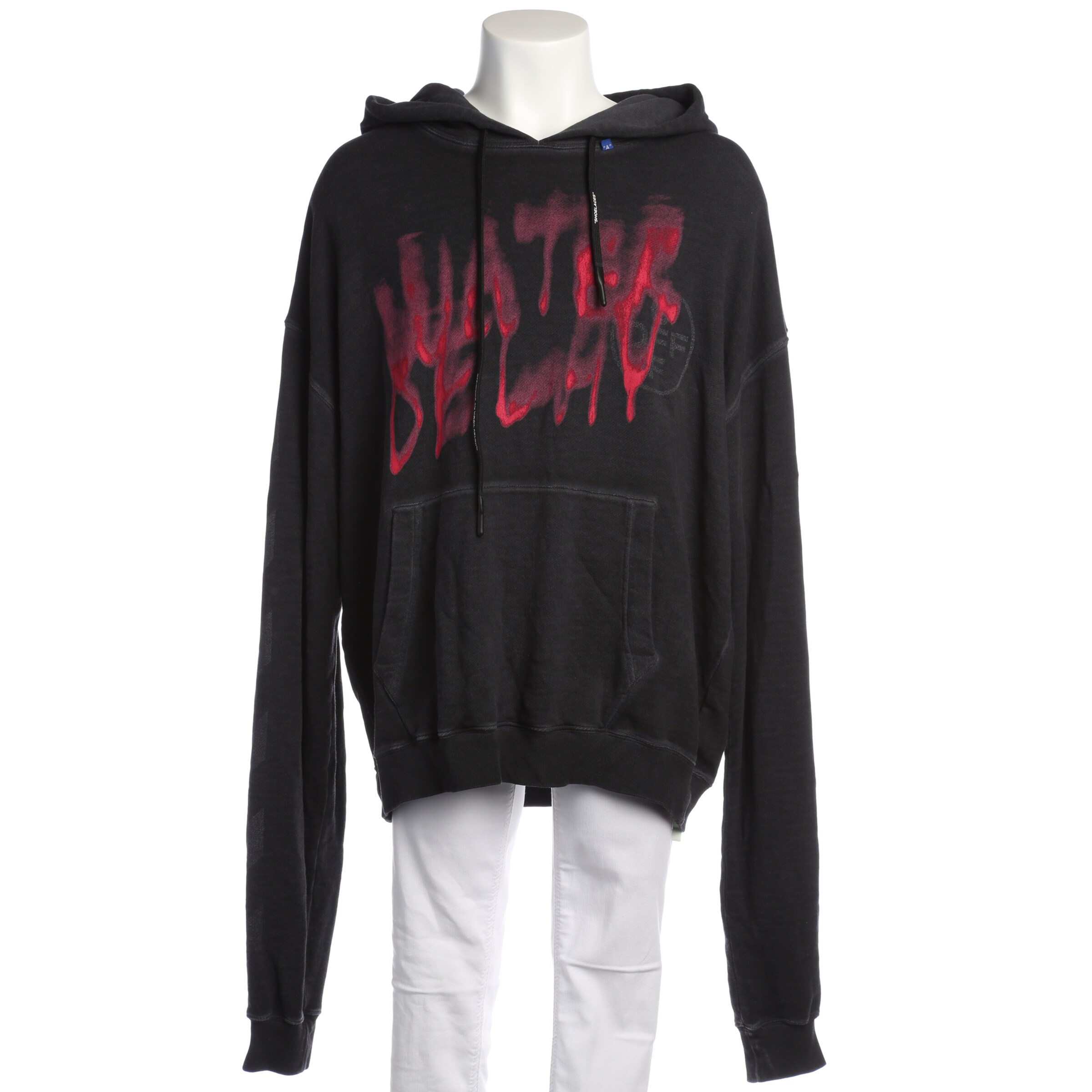 Off-White Sweatshirt / Sweatjacke XXL in Grau: Vorderseite