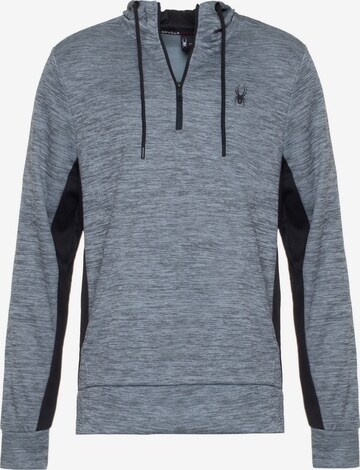 Sweat de sport Spyder en gris : devant