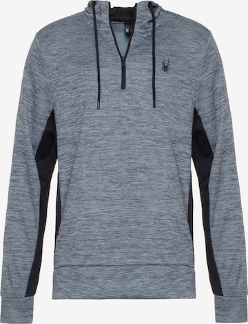Spyder - Sweatshirt de desporto em cinzento: frente
