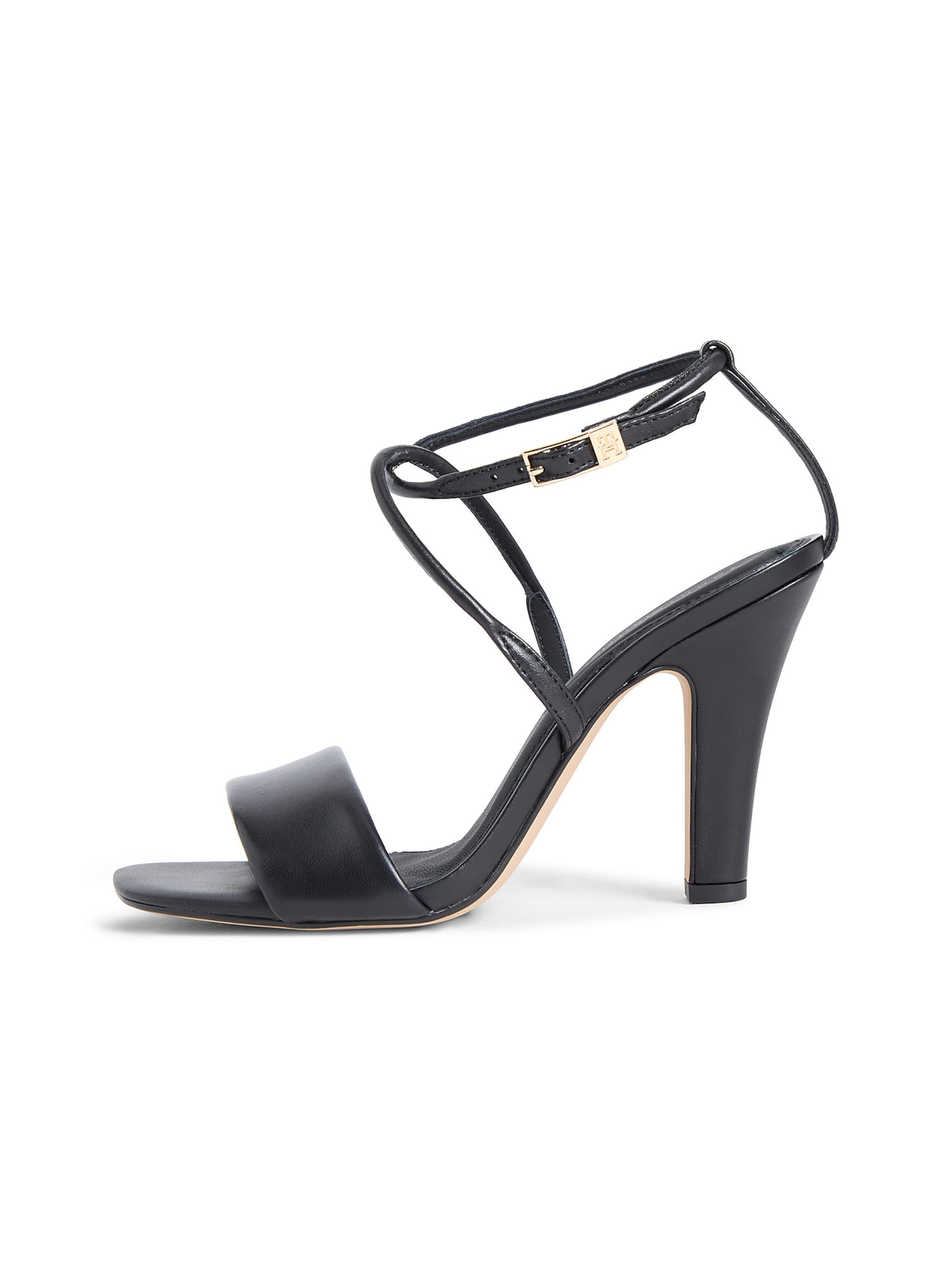 Sandales à lanières TOMMY HILFIGER en noir : devant