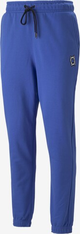 PUMA Regular Workout Pants 'Pivot EMB' in Blue: front