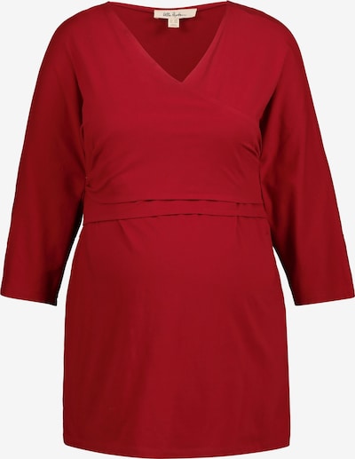 Ulla Popken T-shirt 'Bellieva' en rouge foncé, Vue avec produit