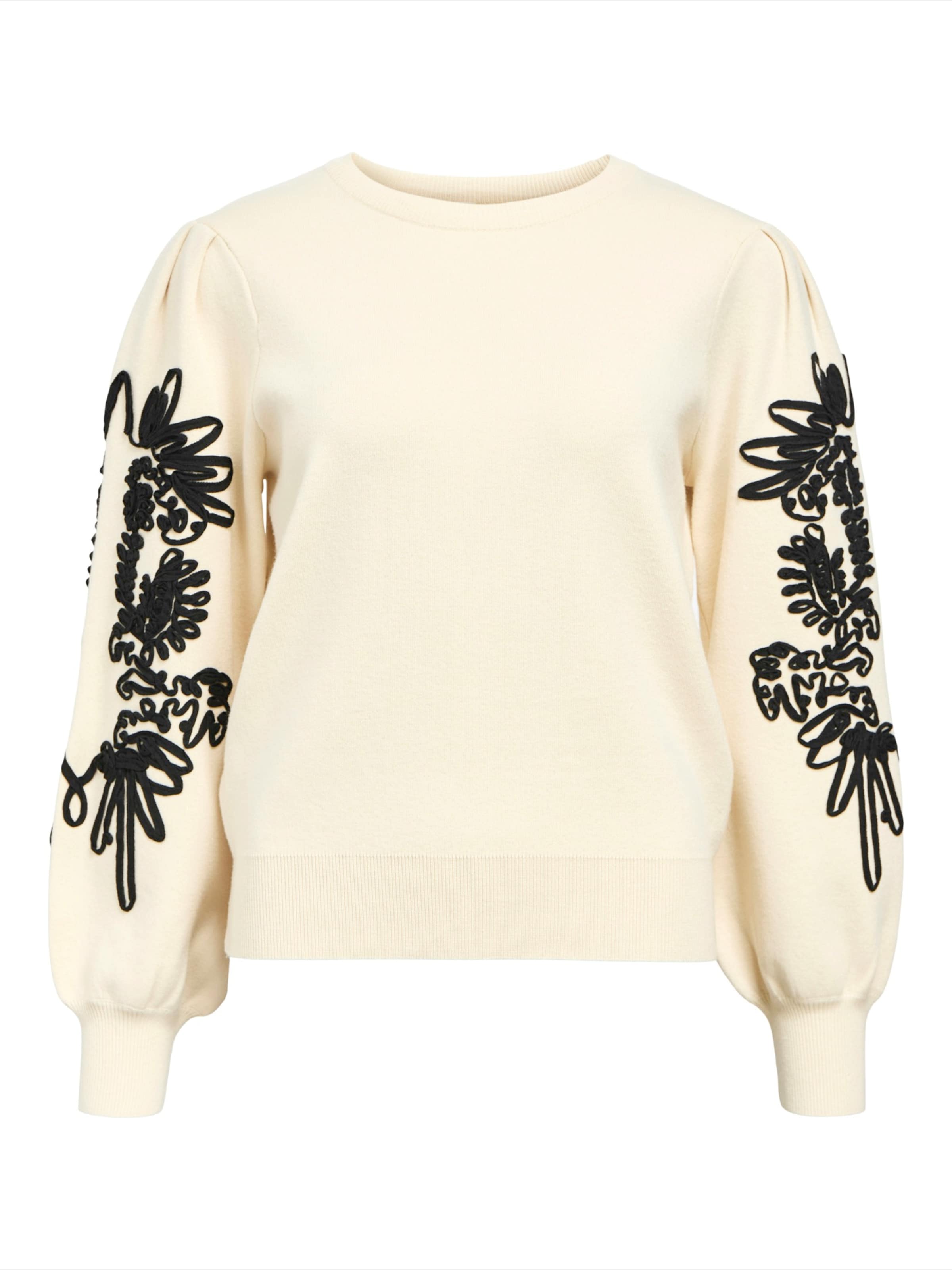 OBJECT Sweater 'OBJJOANA' in Beige: front