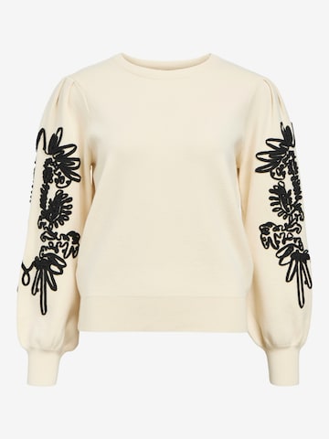 Pull-over 'OBJJOANA' OBJECT en beige : devant