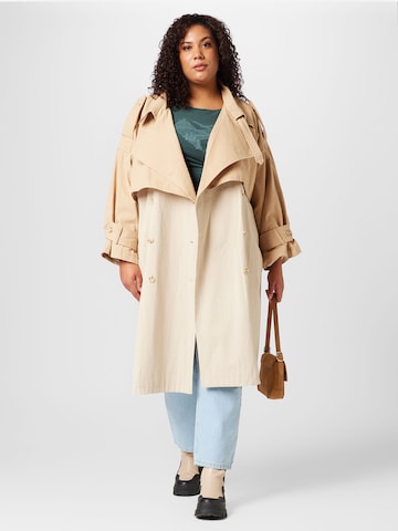 Nasty Gal Plus Overgangsfrakke i beige