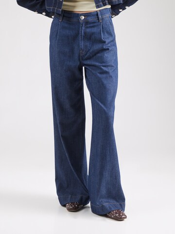 7 for all mankind Wide leg Τζιν πλισέ 'Halona' σε μπλε: μπροστά