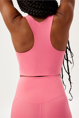 Girlfriend Collective Bustier Sports-BH 'Dylan' i pink