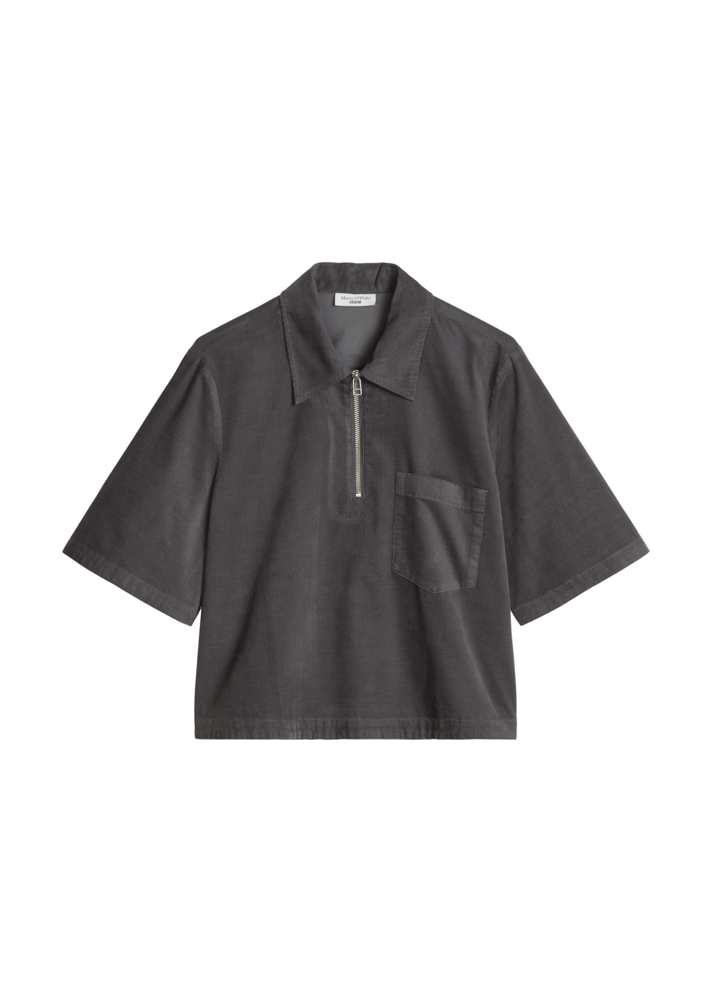 Marc O'Polo DENIM Bluse in Grau: Vorderseite