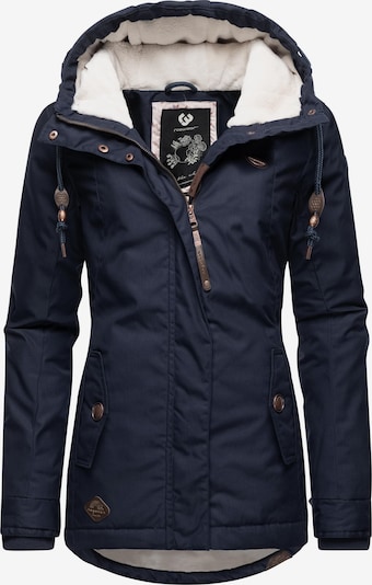 Giacca invernale 'Monade' Ragwear di colore navy / marrone / offwhite, Visualizzazione prodotti