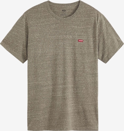 LEVI'S ® Majica 'Original Housemark Tee' u smeđa melange / crvena / bijela, Pregled proizvoda