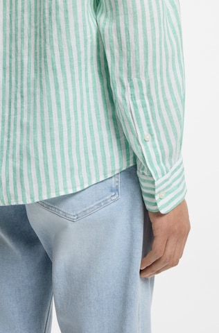 BOSS Regular fit Button Up Shirt in Green