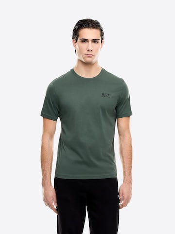 EA7 Emporio Armani Shirt 'T-shirt EA7 da Uomo - nero 8NPT250208 NEROORO' in Groen: voorkant