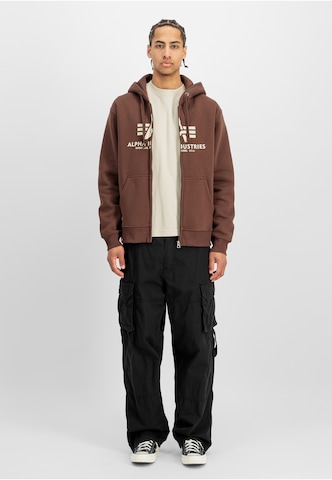 Veste de survêtement ALPHA INDUSTRIES en marron