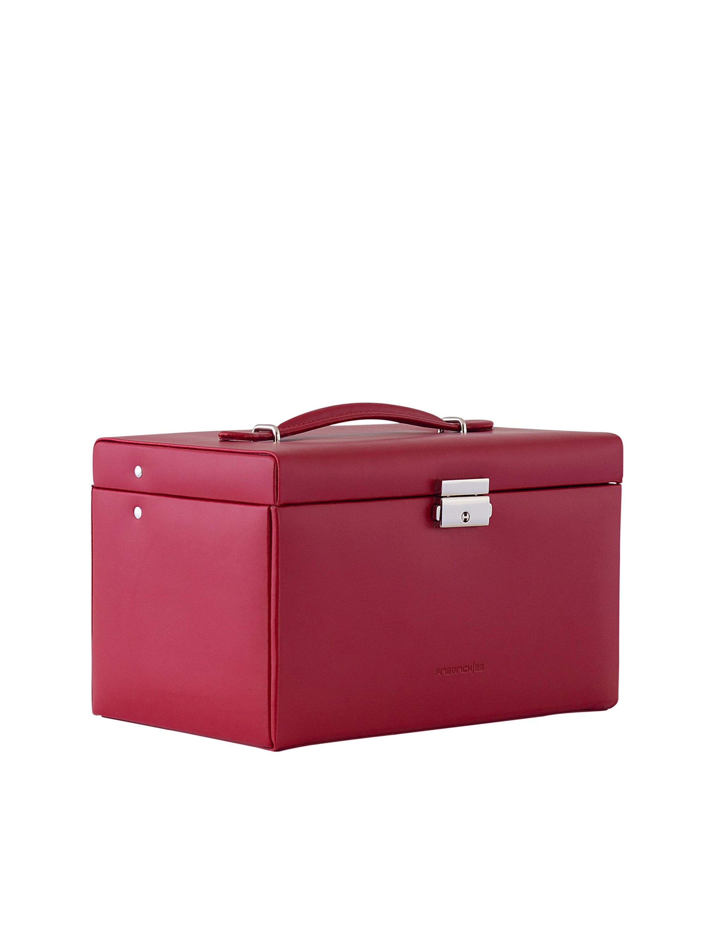 Friedrich23 Jewelry storage 'Schmuckkasten - Leder' in Red