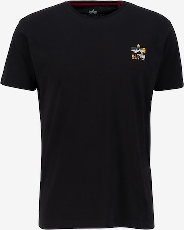 ALPHA INDUSTRIES Shirt in Black: front