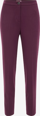 Slimfit Pantaloni cu dungă de la WE Fashion pe roșu: față