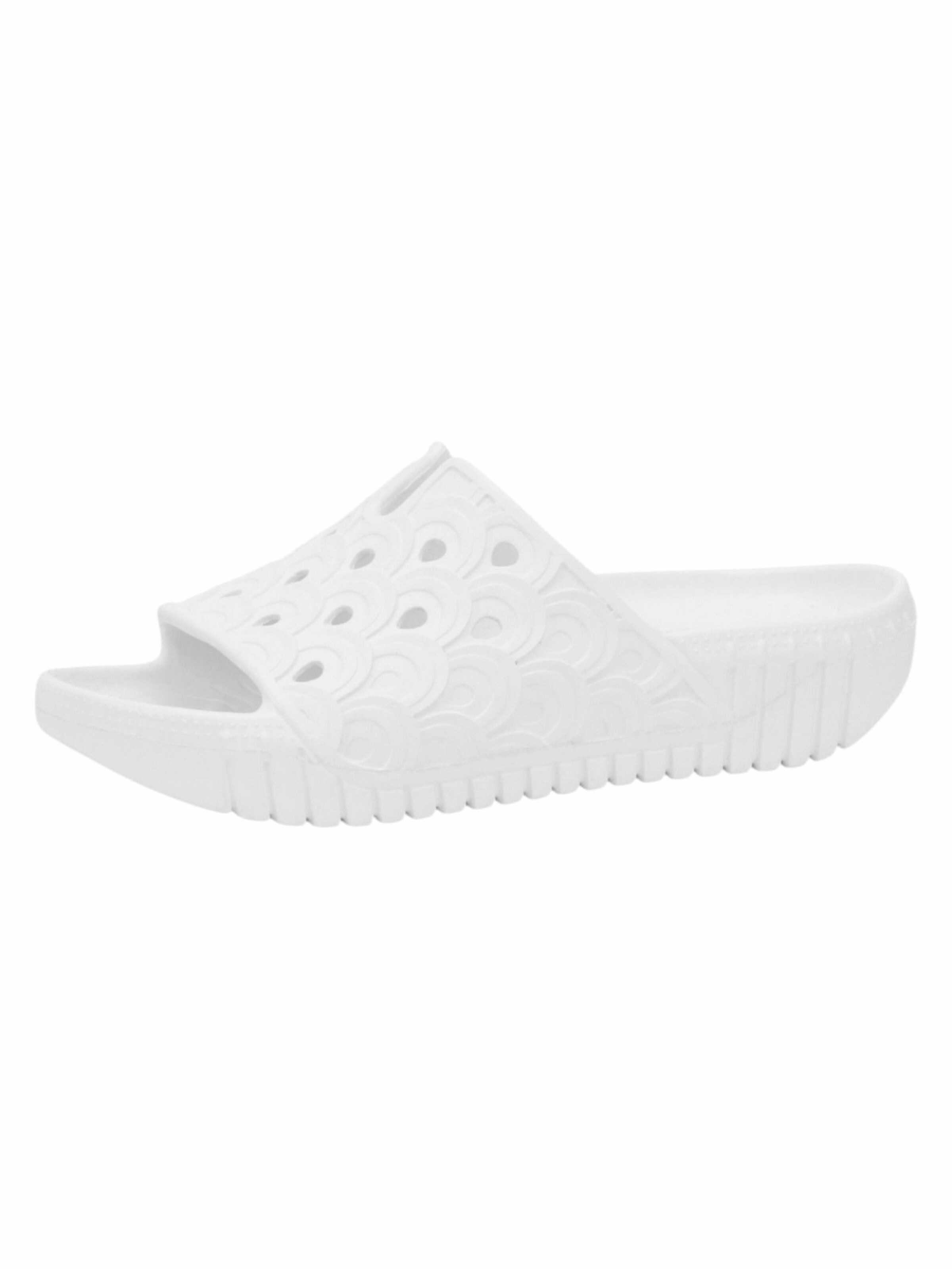 ILSE JACOBSEN Clog 'Birch02' in Weiß: Vorderseite