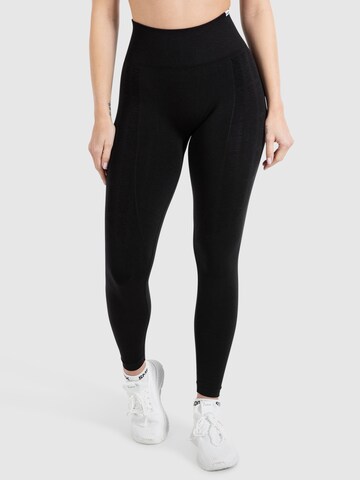 Coupe slim Leggings ' Layne ' Smilodox en noir : devant