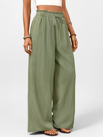 MEETWEE Wide leg Pants in Green