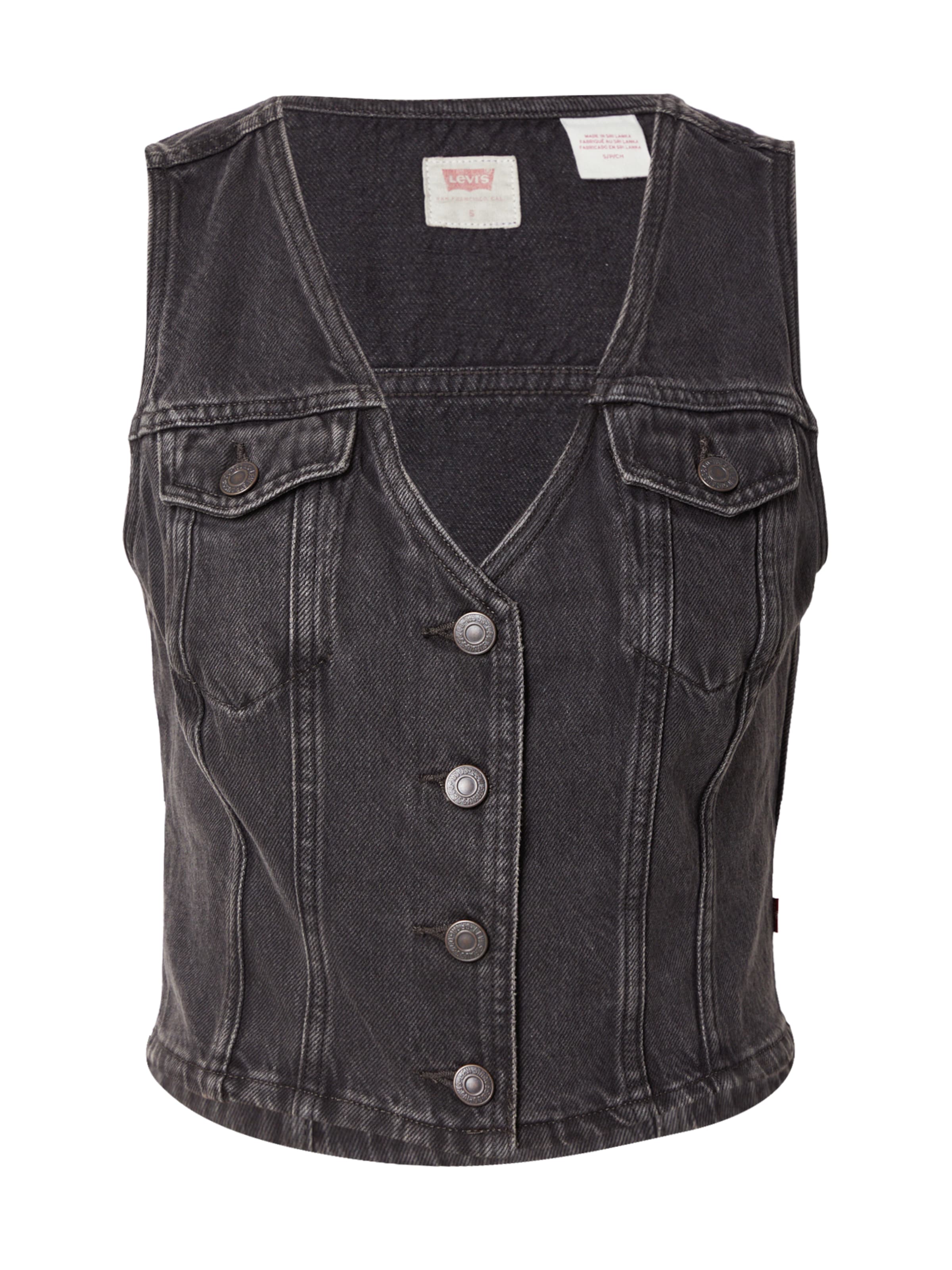LEVI&#x27;S ® Vest &#x27;Bella Denim Corset&#x27; in Black: front