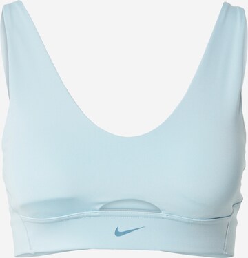 Soutien-gorge de sport 'Indy' NIKE en bleu : devant