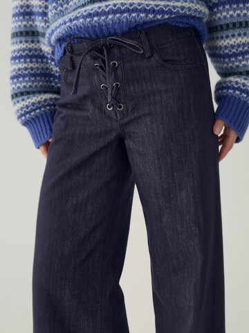 Regular Jeans ' N-Mickey ' de la Noella pe albastru: față