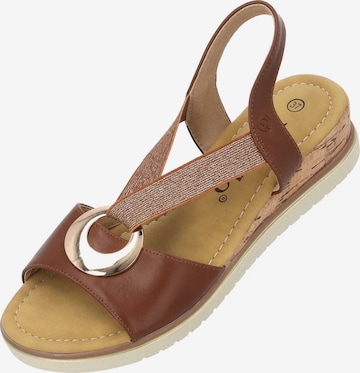 Palado Strap sandal 'Thido' in Brown: front